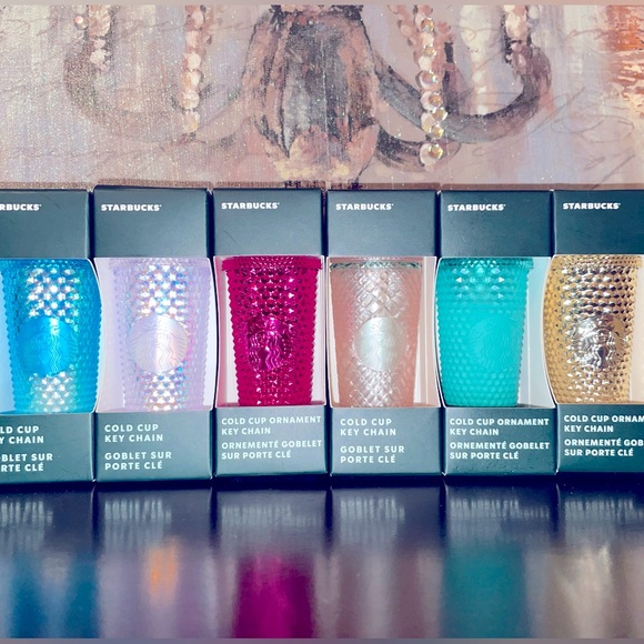 Starbucks Cold Cup Ornament Keychains Each Will Be Live Show Feature - Picture 1 of 3